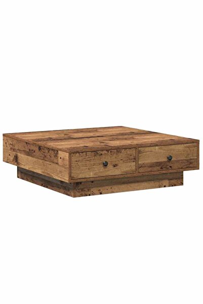 vidaxl Masă de cafea Lemn vechi 90 x 90 x 28 cm Lemn prelucrat