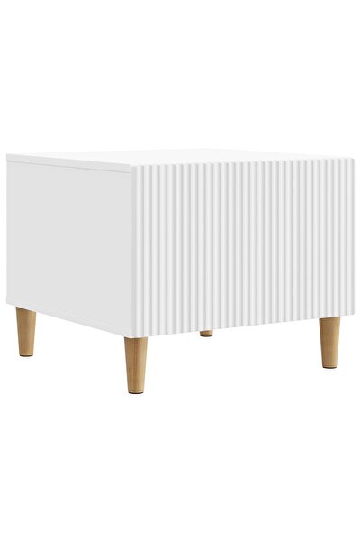 vidaxl Masă de cafea cu sertar Alb 49 x 50 x 40 cm Lemn prelucrat