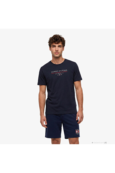 Tommy Hilfiger Brand Love New Men's Navy Blue T-Shirt
