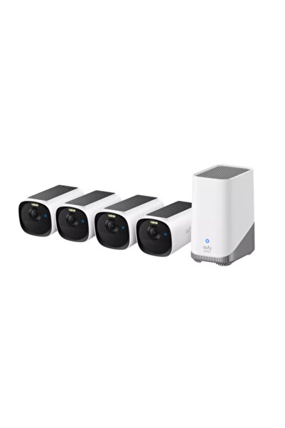 eufy Kit supraveghere video eufyCam E40 2K HD Incarcare solara MaxColour Visi...