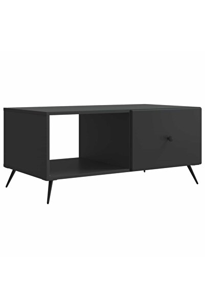 vidaxl Masă de cafea Negru 90 x 50 x 40 cm Lemn prelucrat