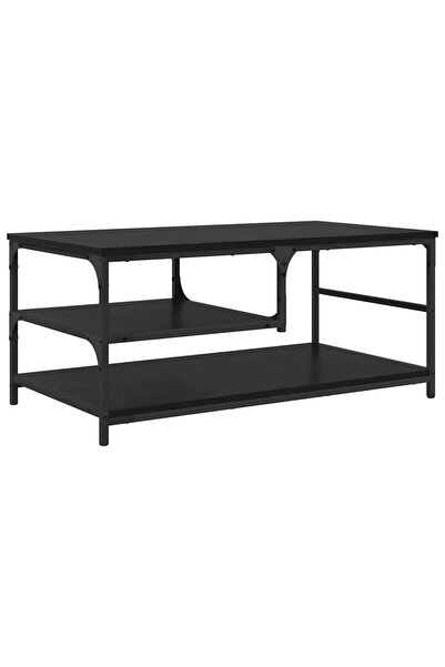 vidaxl Masă de cafea Stejar Negru 90 x 49 x 40 cm Lemn prelucrat