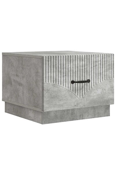 vidaxl Masă de cafea Gri Beton 49 x 50 x 37 cm Lemn prelucrat