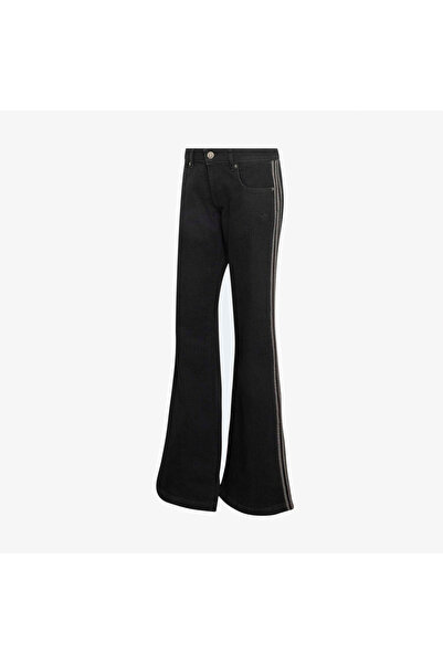 adidas Low Rise Flared Kadın Siyah Jean Pantolon
