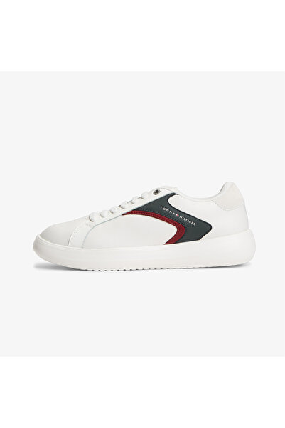 Tommy Hilfiger Modern Lightcup Leather Erkek Beyaz Sneaker