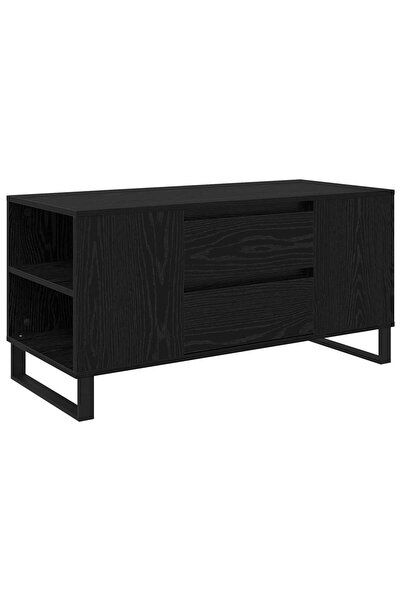 vidaxl Masă de cafea Stejar Negru 102 x 44,5 x 50 cm Lemn prelucrat