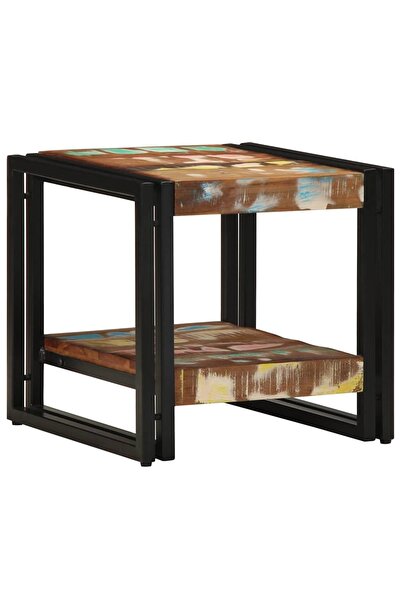 vidaxl Masă de cafea Multicolour 40 x 40 x 38 cm Lemn recuperat masiv