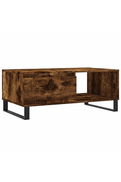 vidaxl Măsuță de cafea, stejar fumuriu, 90x50x36,5 cm, lemn prelucrat