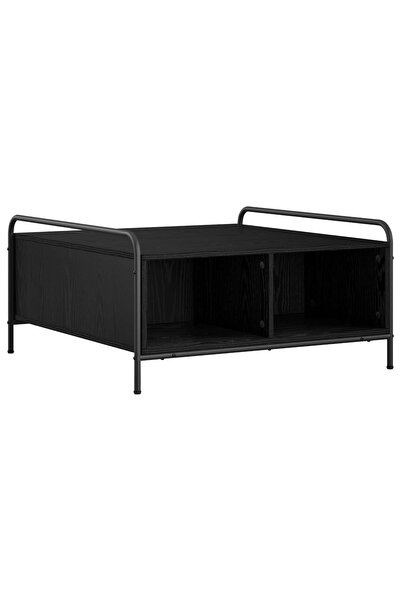 vidaxl Masă de cafea Stejar Negru 50 x 49 x 41 cm Lemn prelucrat