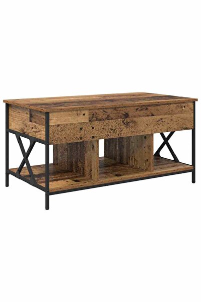 vidaxl Masă de cafea Lemn Vechi 100 x 55 x 48.5 cm Lemn prelucrat