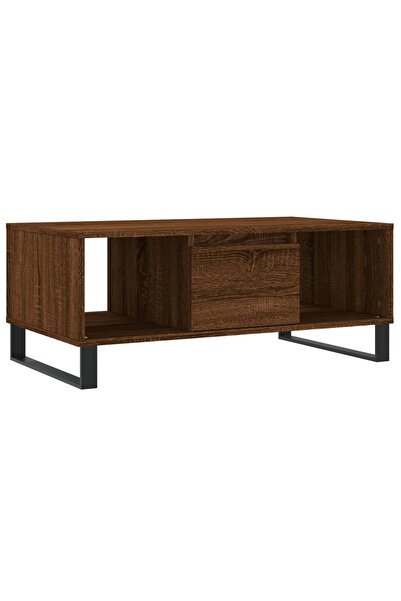 vidaxl Măsuță de cafea, stejar maro, 90x50x36,5 cm, lemn prelucrat