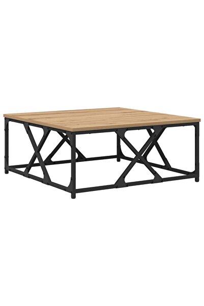 vidaxl Masă de cafea Stejar Artizanal 70 x 70 x 30 cm Lemn prelucrat