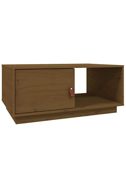 vidaxl Măsuță de cafea, maro miere, 80x50x35,5 cm, lemn masiv de pin