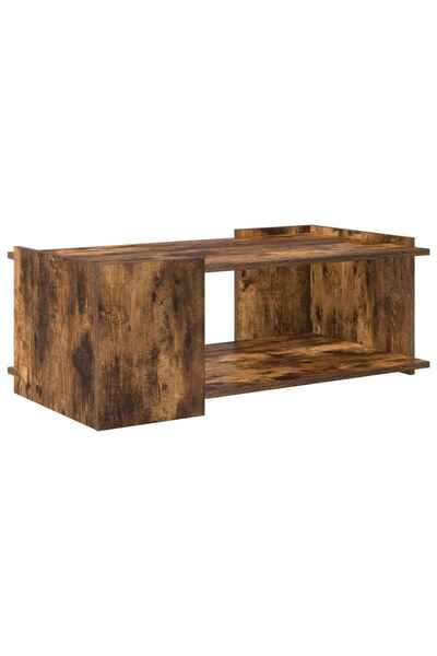 vidaxl Masă de cafea Stejar fumuriu 90 x 50 x 33 cm Lemn prelucrat
