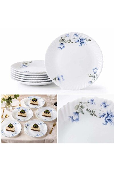 JML Farfurie din Opal 6/set, Model Floral 19cm