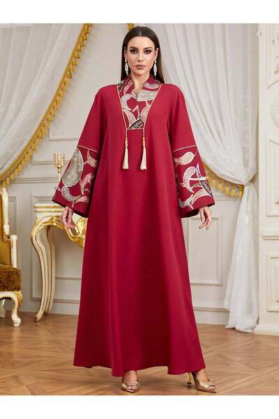 Sheya Maxi dress, red - M