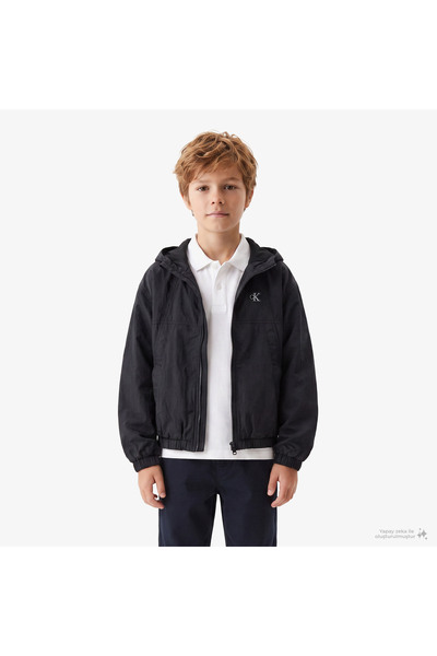 Calvin Klein Mini Me Çocuk Siyah Rüzgarlık