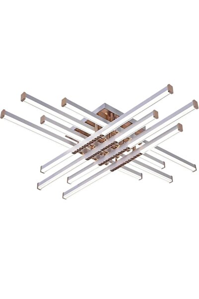 Flippy Lustra LED cu Telecomanda Axial, 98W, 8 Elemente, Lumina Rece/Clada/Ne...