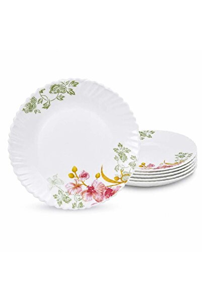 JML Farfurie din Opal 6/set, Model Floral 24cm