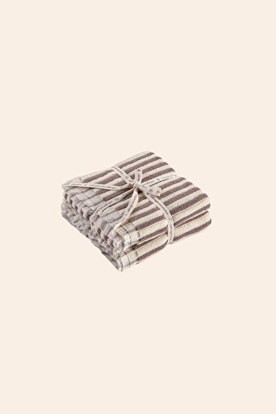 İrya In Lines Yarn Dyed Towel 2/50X90 cm Camel Blue