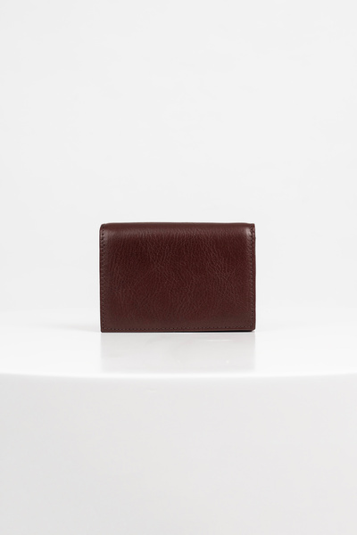 BAYDERİ Kepsa Genuine Leather Card Holder Brown