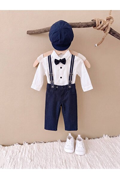 Mişsa Bebe قميص أطفال أولادي من نوع زيبينلي، طقم مكون من 4 قطع، مناسب لحفلات ...