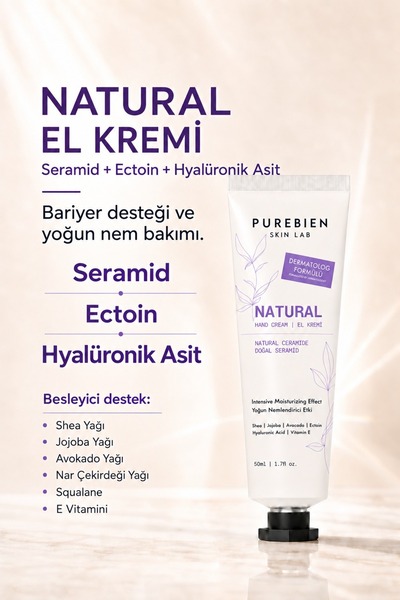 purebien skin lab Natural Hand Cream Intensive Moisturizing Care Containing C...