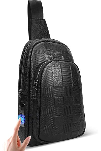 GENERAL Anti-Theft Fingerprint Lock Crossbody Bag Large Capacity Waterproof L...