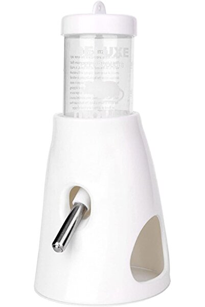 GENERAL Xspring Hamster Water Bottle, White Small Animal Water Bottle with Bu...