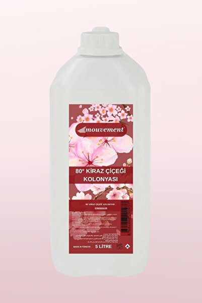 MOUVEMENT Kiraz Kolonya 5 Lt Bidon - Toptan / Ekonomik Boy Refill