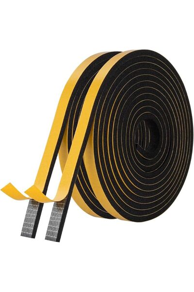 Generic 2pcs Weather Stripping Door Seal Strip,High Density Foam Tape,Doors a...