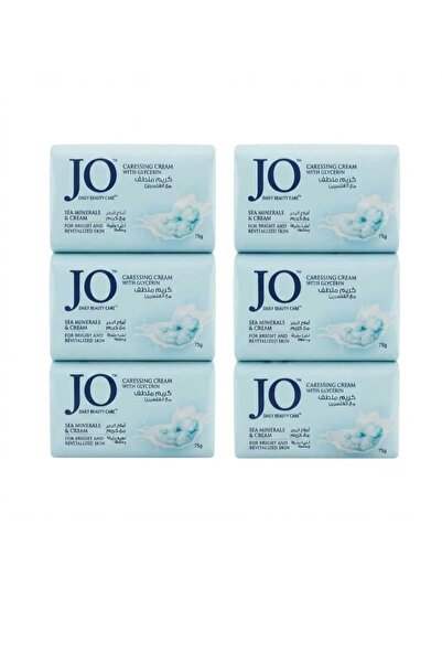 Jo Go Cream Soothing Soap with Sea Salts, Cream and Glycerin - 75g (Pack of 6)