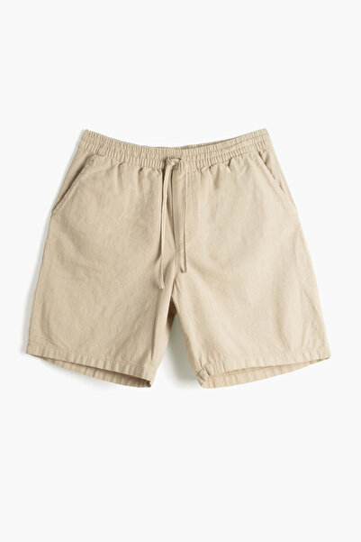 İpekçi Otantik Lina Natural Textured Relax Men's Shorts Mink
