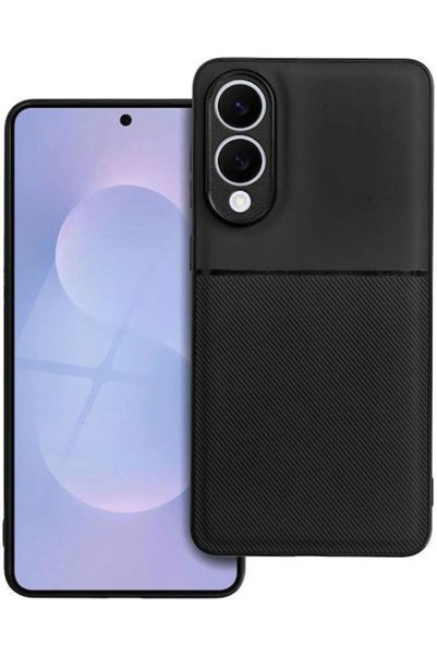 OEM Εκλεκτή Μαύρη Θήκη Πλάτης Σιλικόνης για Galaxy S25 Edge