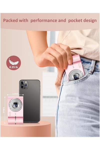 ASIV كاميرا رقمية، بدقة 50 ميجابكسل ووضوح كامل 1080 بكسل مع تقريب بصري 16x وخاصية منع الاهتزاز
