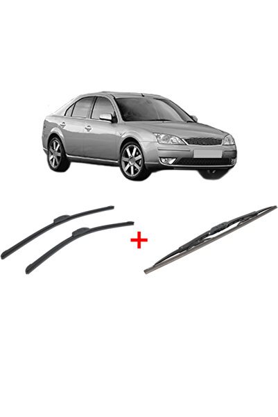 Bosch Set of 3 wipers FORD MONDEO III (B5Y) 2000 - 2007, for windshield and r...