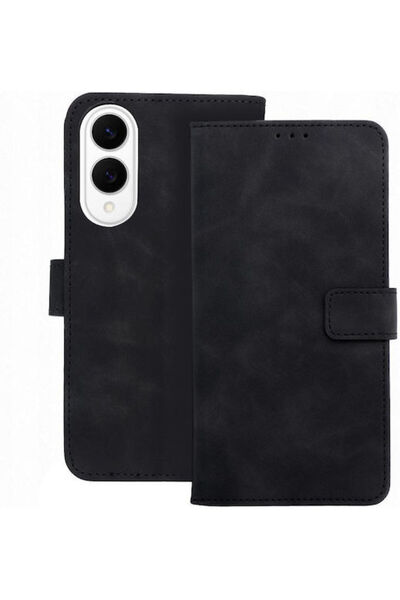 OEM Tender Book Συνθετικό Δέρμα Μαύρο (Galaxy S25 Edge)
