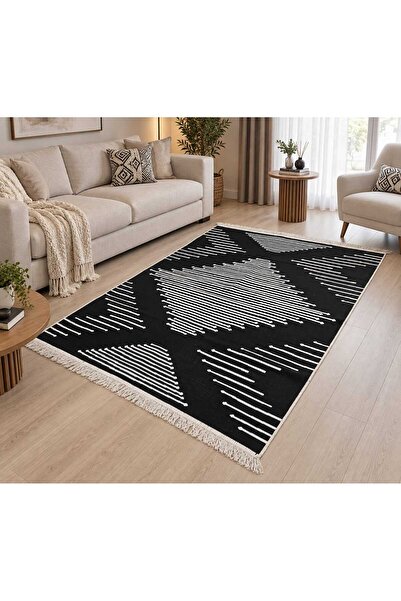 Safir Kilim Gold Kalite,Modern Özel Tasarım, Çift Taraflı Saçaklı Dokuma Kili...