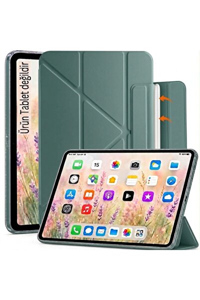 m.tk moveteck iPad 11 A16 2025 /10. Nesil 10.9 inç Kılıf Kalem Tutuculu Manye...