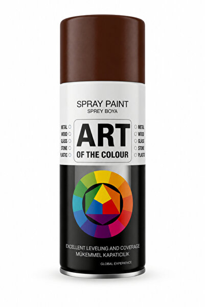 Badem10 RAL 8016 Koyu Kahverengi Prof. Sprey Boya Metal Ahşap Taş Plastik ve Cam Yüzeylere Spray Boya 400 ml