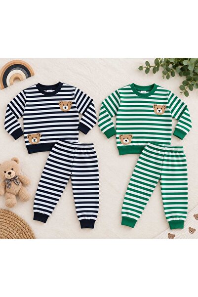 renkli diyar Boy's 2 Sets of Clothes, 2 Piece Set, 2 Piece Set with Threads, ...