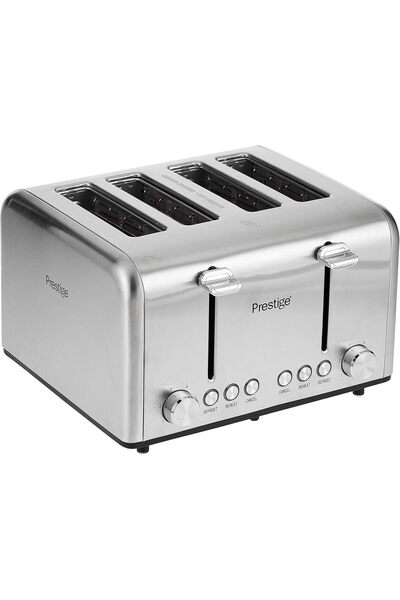 Prestige Stainless Steel Toaster 4 Slice, Cancel, Reheat And Defrost Function...
