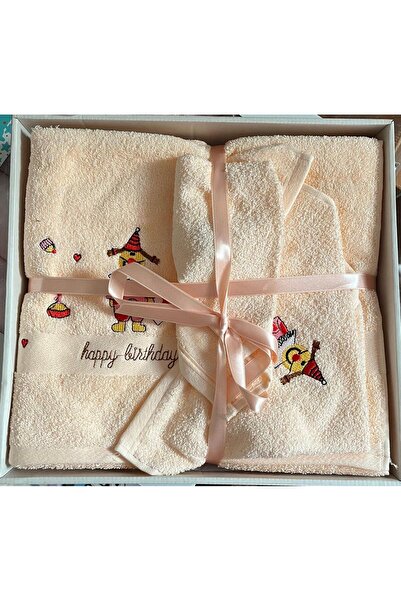 Özdilek Baby Bath Towel Set 6 Pieces (Clown)