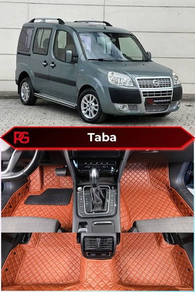 PASPASGRAFT Fiat Doblo Geniş Aile 2002-2012 Araca Özel 8D Deri Tam Kaplama Su...