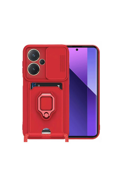 Generic Brand حافظة هاتف Xiaomi Redmi Note 13 Pro Plus من السيليكون مع بطاقة ...