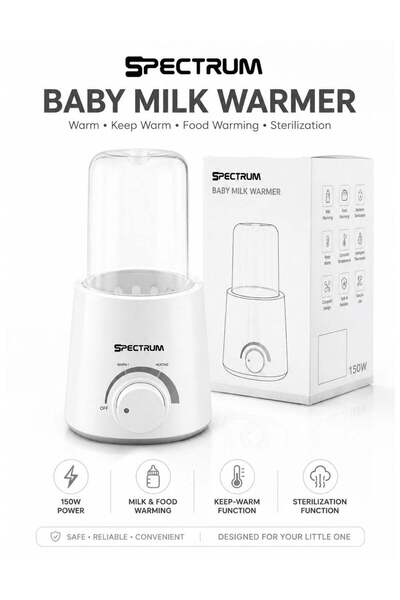 Spectrum Baby Milk Warmer 150W Electric Milk & Baby Food Warmer with Built-In...