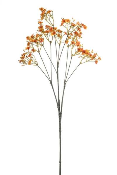 EMERALD Ramură artificială Gypsophila spray portocalie 68 cm