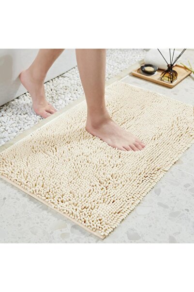 Arabest Non-Slip Microfiber Chenille Bath Mat,Soft Absorbent Shaggy Bathroom ...