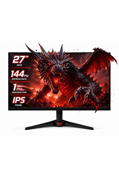 ACER Nitro 27-inch IPS Gaming Monitor, 144Hz, 1ms VRB, Black