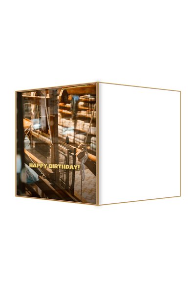 OEM Felicitare Aniversare Război de Tesut Vintage, Design Nostalgic, 13.3x19....